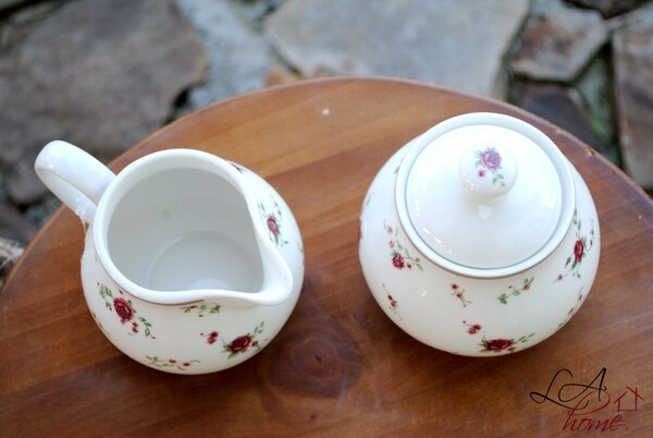 Cukornička a mliekovka La Petite Rose - pr 11 cm - Clayre & Eef