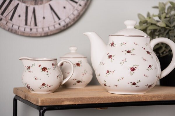 Cukornička a mliekovka La Petite Rose - pr 11 cm - Clayre & Eef