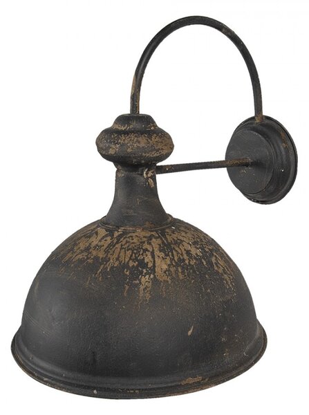 Nástěnná vintage čierna retro lampa Helene - 43*35*44 cm - Clayre & Eef