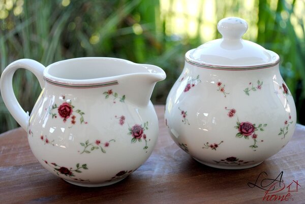 Cukornička a mliekovka La Petite Rose - pr 11 cm - Clayre & Eef