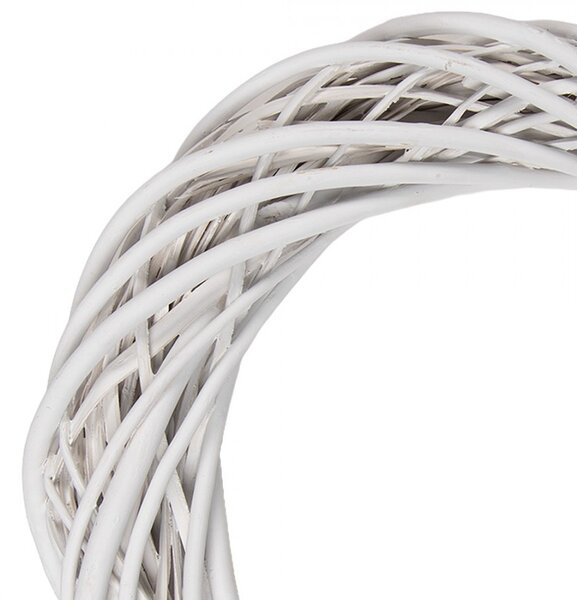 Prírodný biely ratanový veniec Rattan M - Ø 40*7 cm - Clayre & Eef