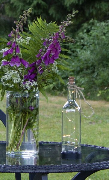 Svetelná dekorácia na solárne napájanie s LED drôtikom Bottle