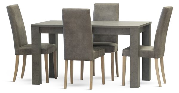 Stima stolička NANCY Vyberte odtieň dreva / látky ->: Čerešňa / koženka Beige