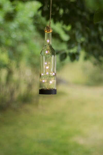 Svetelná dekorácia na solárne napájanie s LED drôtikom Bottle