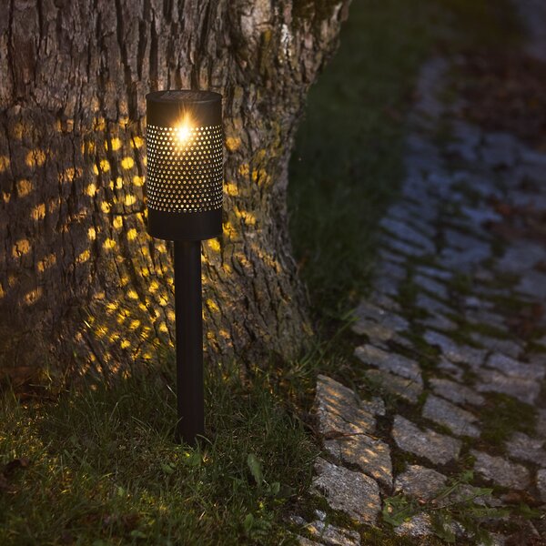 Záhradné osvetlenie na solárne napájanie Bollard Blace