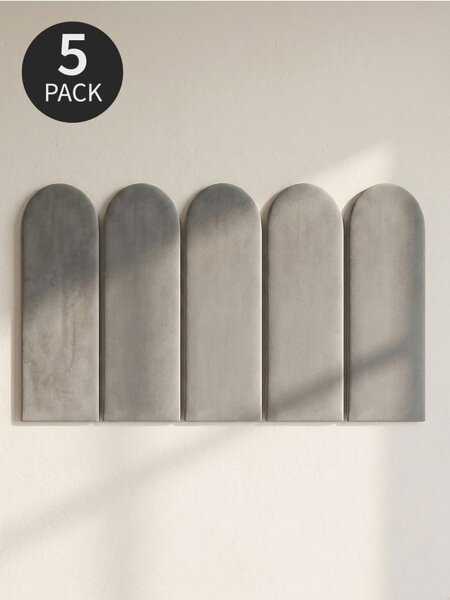 Sinsay - Čalúnené nástenné panely 5 pack - svetlošedá