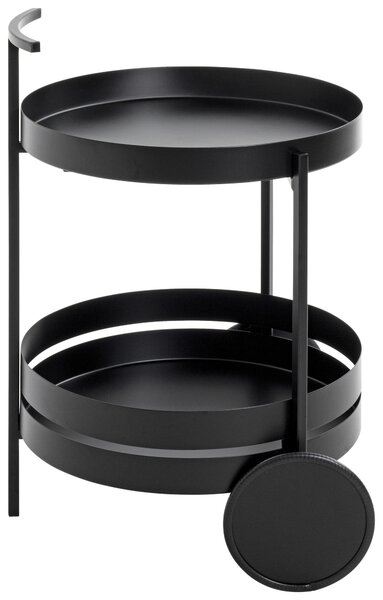 SERVÍROVACÍ VOZÍK, čierna, 42/42/62 cm - Barový nábytok, Online Only