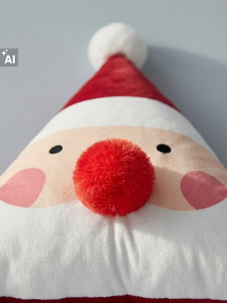 Sinsay - Vianočný dekoračný vankúš v tvare Santa Clausa - viacfarebná
