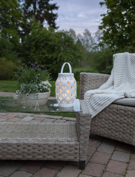 LED lampáš Flame White 23 cm