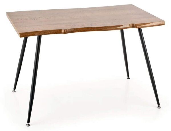 Jedálenský stôl Larson 120x80 - dub / čierna