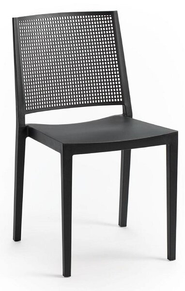 2x elegantná stolička Grid - antracit
