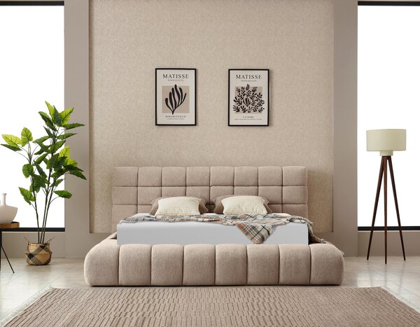 ČALÚNENÁ POSTEĽ, 180/200 cm, prírodná farba Livetastic - Online Only spálne, Online Only