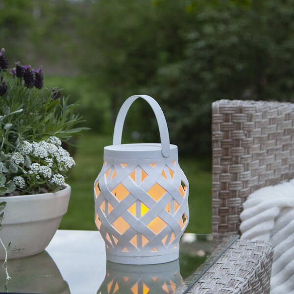 LED lampáš Flame White 16 cm
