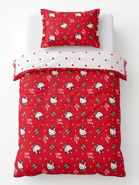 Sinsay - Vianočná posteľná súprava Hello Kitty - červená