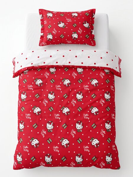 Sinsay - Vianočná posteľná súprava Hello Kitty - červená