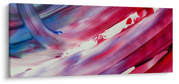 Obraz - ružovo modrej farby (120x50 cm)
