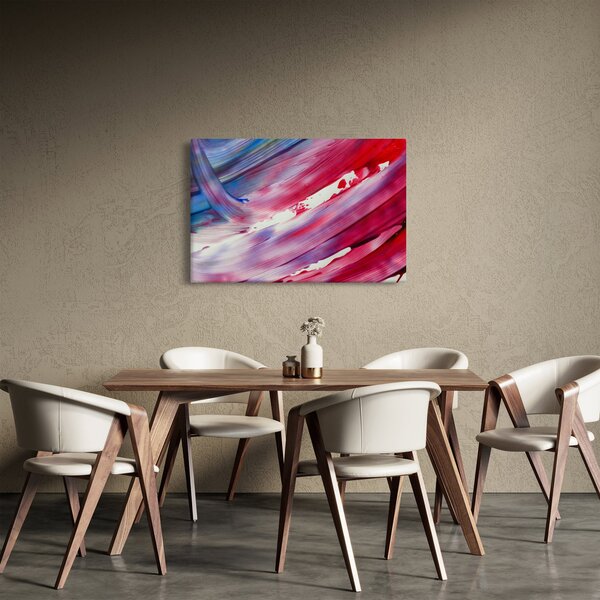 Obraz - ružovo modrej farby (90x60 cm)