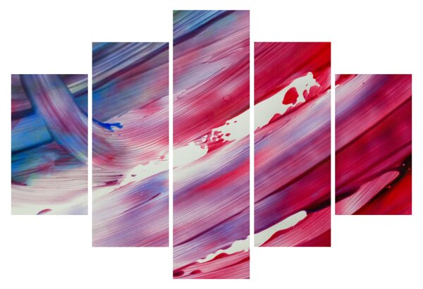 Obraz - ružovo modrej farby (150x105 cm)
