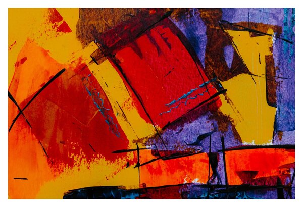 Obraz abstrakcie (90x60 cm)