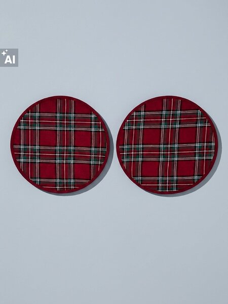 Sinsay - Kockované prestierania 2 pack - červená