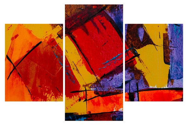Obraz abstrakcie (90x60 cm)
