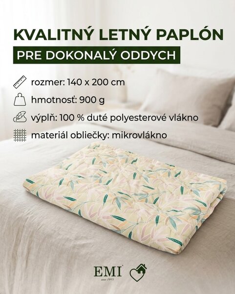 Paplón letný Talia 140x200 900g EMI