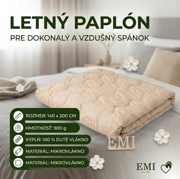 Paplón letný Viliam 140x200 900g EMI