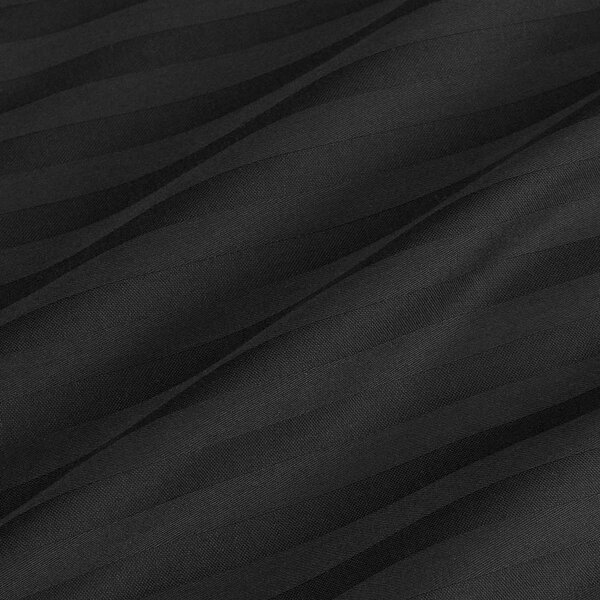 SATÉNOVÁ OBLIEČKA NA VANKÚŠ CIZGILI BLACK 70X80 CM EXCLUSIVE ČIERNA