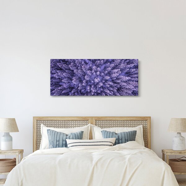 Obraz zasnežených stromov (120x50 cm)