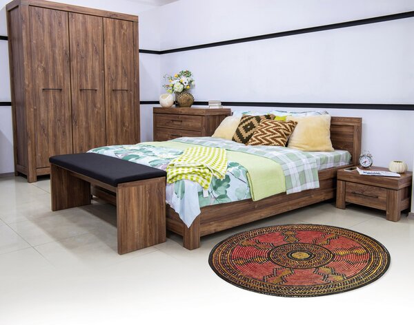 Oriental Weavers , Kusový koberec Zoya 418 X kruh – na von aj na doma, 160x160 (priemer) kruh, červená, chodba / predsieň