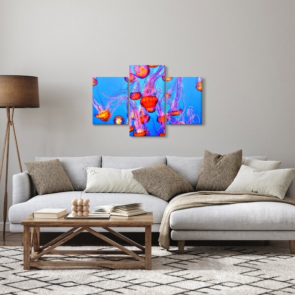 Obraz medúz v mori (90x60 cm)