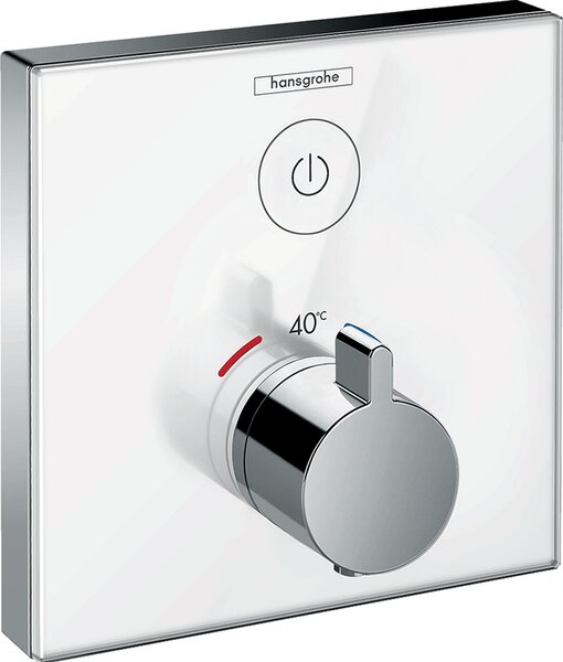 Hansgrohe Shower Select Glass, termostatická sprchová batéria pod omietku, chrómová, 15737400