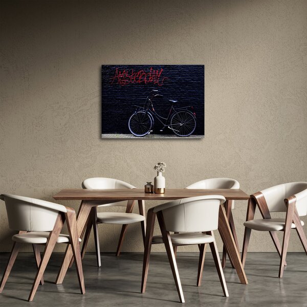Obraz bicykla v Amsterdame (70x50 cm)