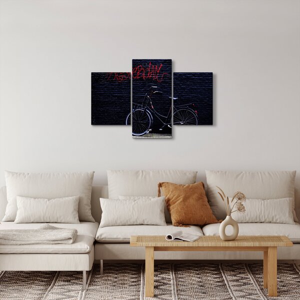 Obraz bicykla v Amsterdame (90x60 cm)