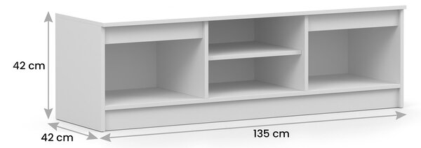 TV stolík Sollo - biela