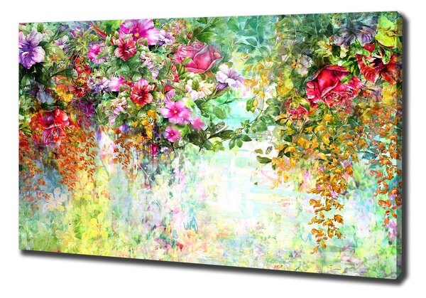 Foto obraz na plátne do obýváčky Farebné kvety
