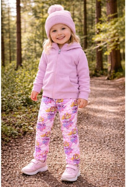 Metráž Softshell digital 310g - Paw Patrol ružová