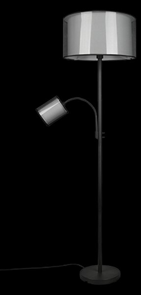 Trio 411400232 stojacia lampa Burton 1x60W+40W | E27+E14