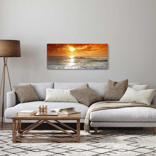 Obraz západ slnka na Korzike (120x50 cm)