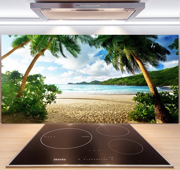 Panel do kuchyne Palmy na pláži pl-pksh-140x70-f-61252283