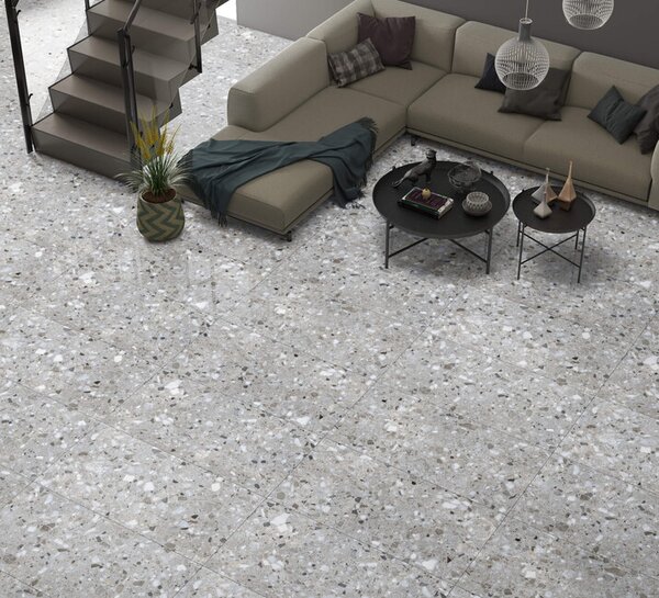 Terazzo Grey 120x60 R BA 7 mm
