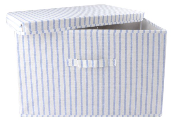 Sinsay - Skladací úložný box s pruhmi - tmavomodrá