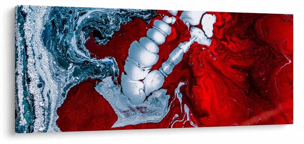 Obraz abstraktných škvŕn (120x50 cm)