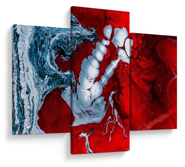 Obraz abstraktných škvŕn (90x60 cm)