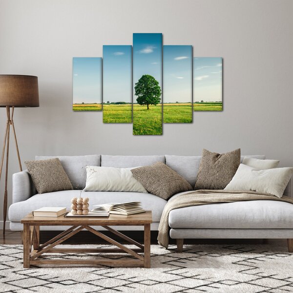Obraz stromu na lúke (150x105 cm)