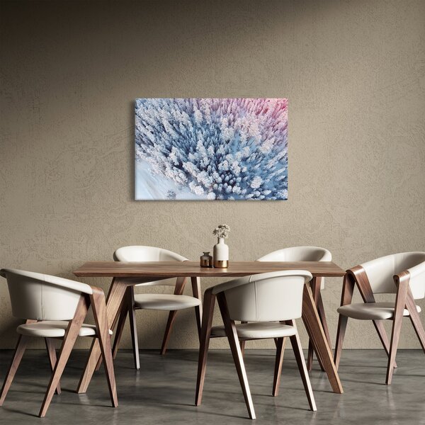 Obraz zasnežených stromov (90x60 cm)