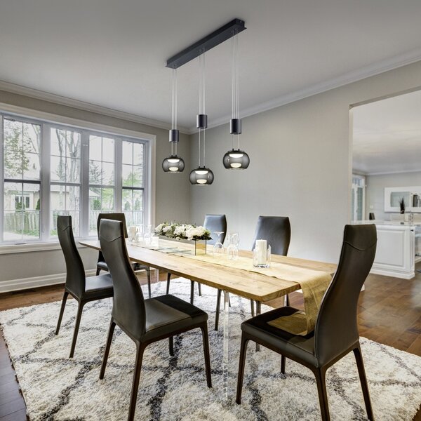Trio 342010332 LED závesný luster Madison 3x8W | 2700lm | 3000K