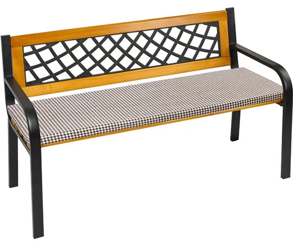 Hladký vankúš na lavicu – 40 x 140 cm – hnedý