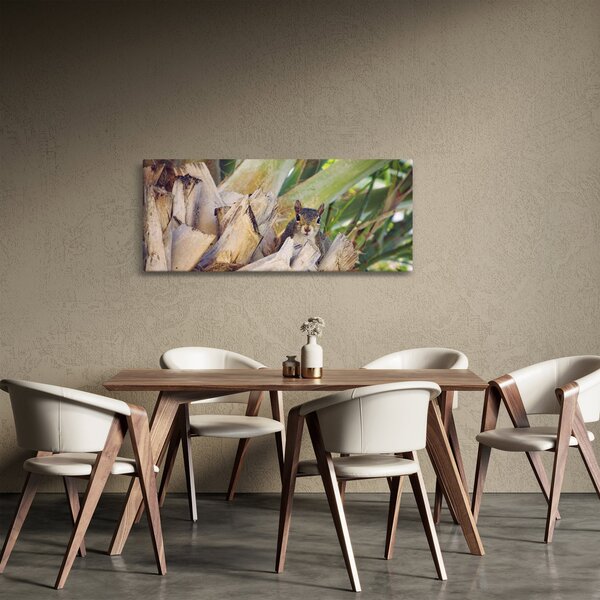 Obraz veveričky na strome (120x50 cm)