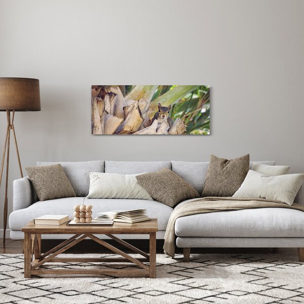 Obraz veveričky na strome (120x50 cm)